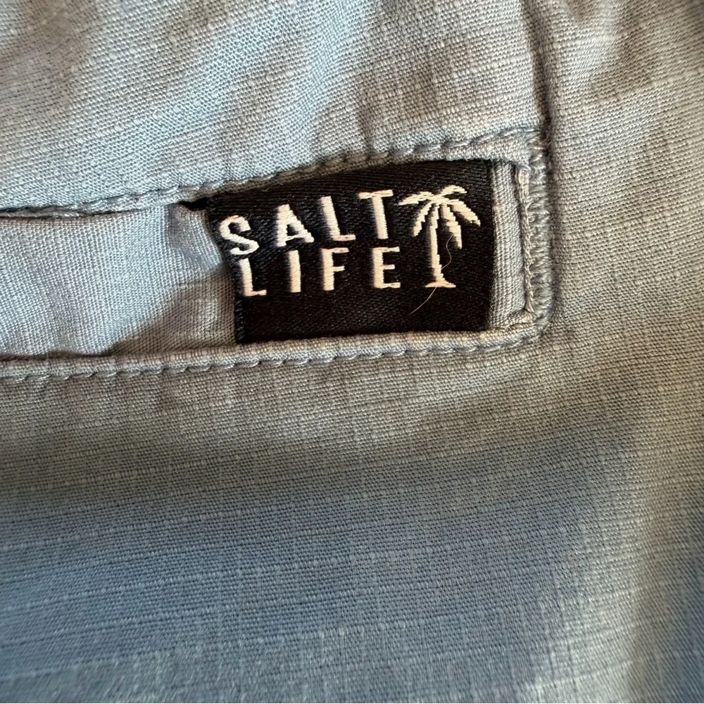 Salt Life Blue Beach Shorts S Small Coastal Casual Lightweight Vacation Summer